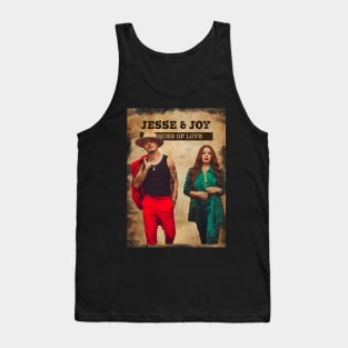 Vintage Old Paper 80s Style Jesse and Joy // Echoes OF Love Tank Top